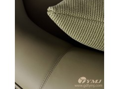 天一美家时尚意式极简风格别墅网红款高级真皮+金属底四位沙发图4