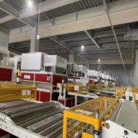 石塑地板SPC地板生产线机械设备同步对花